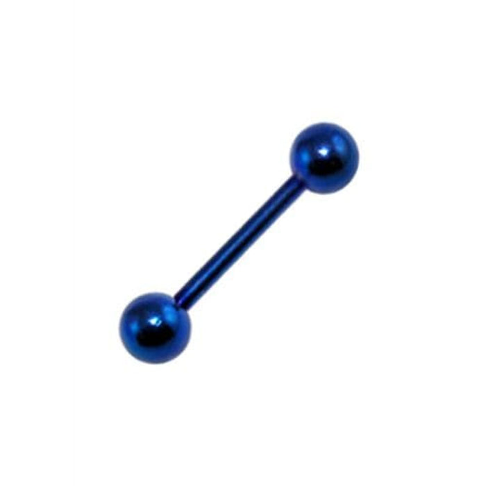 Anodised Tongue Barbell with Ball