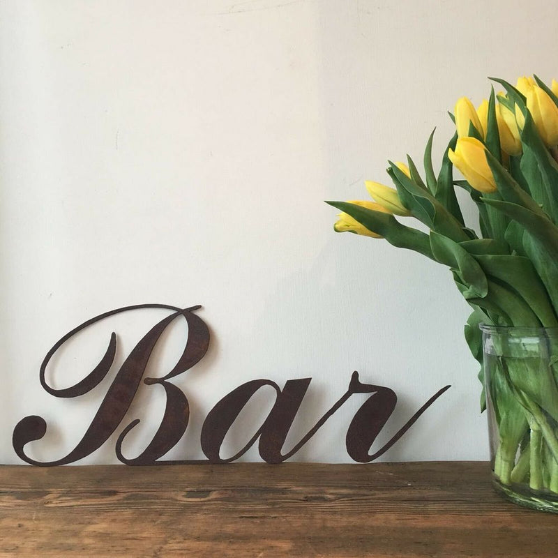 Premium Rustic BAR Sign: Perfect for Home or Garden Bars