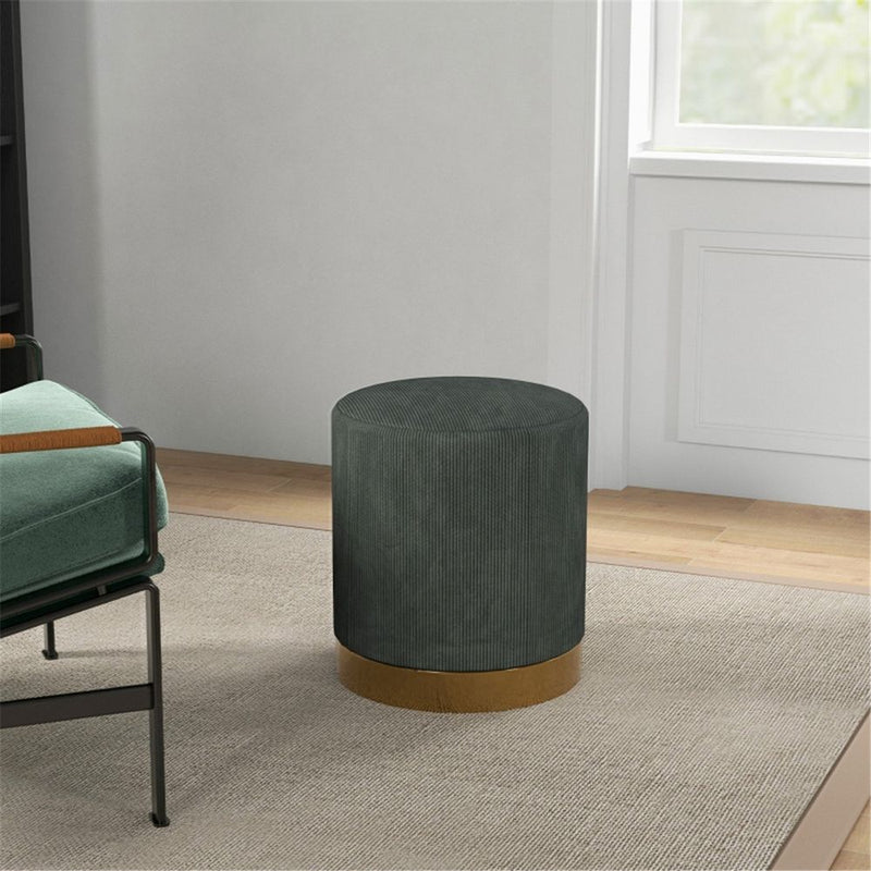 Round Ottoman, Upholstered Foot Stool