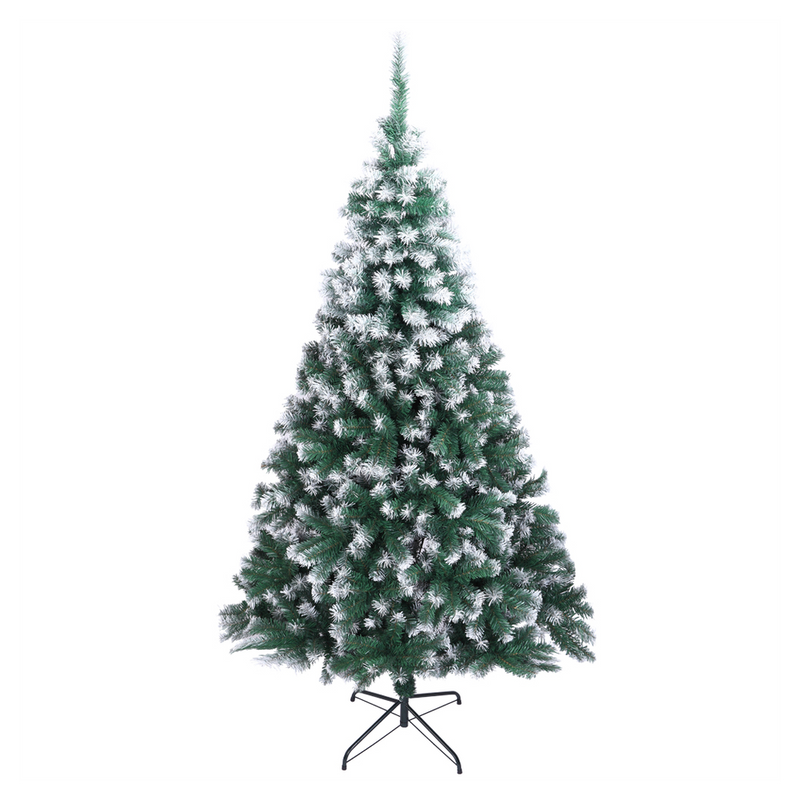 7FT Spray White PVC Christmas Tree 870 Branches Artificial
