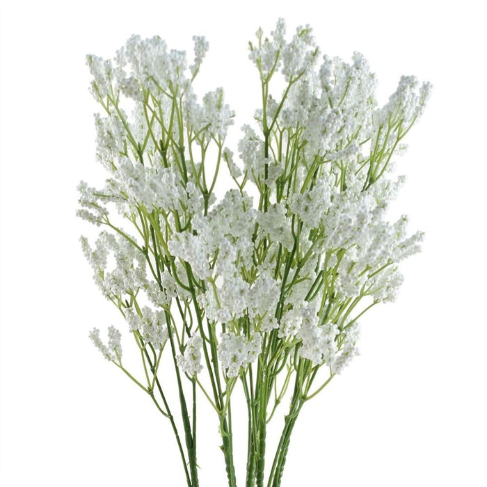 Premium 65cm Gypsophilia Spray - Artificial White Floral Decor - Shapable Stem - High Quality