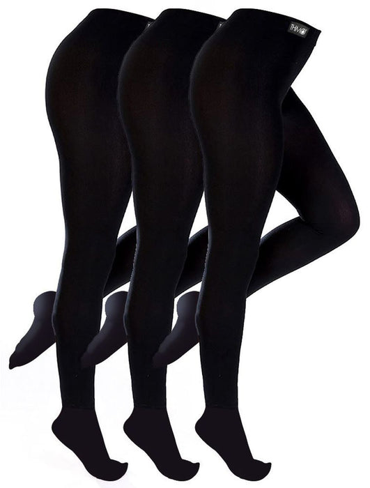 THMO - Ladies 3 Pack Thermal Footed Tights