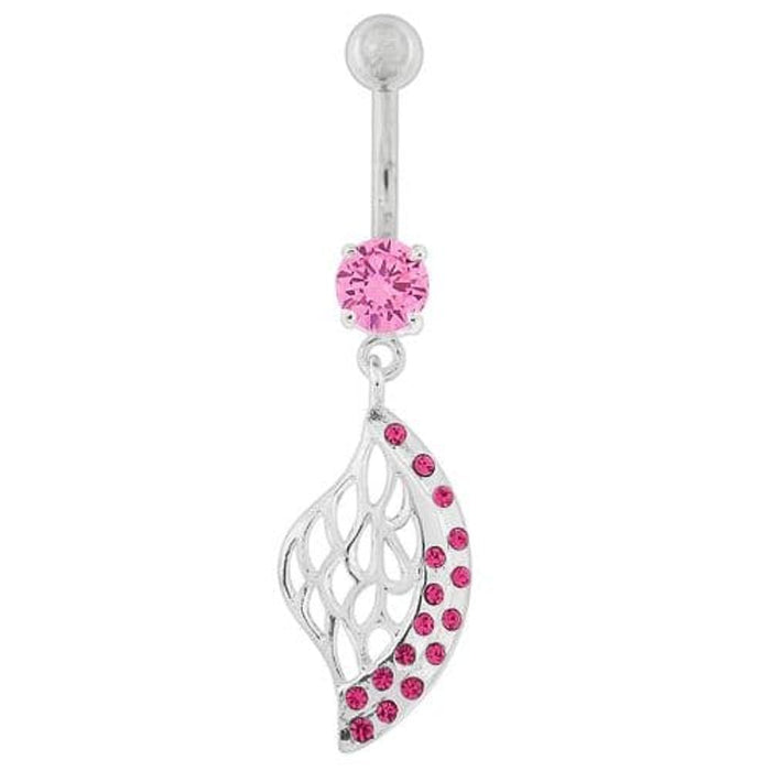 Multi Jeweled Net Dangling Belly Button Ring