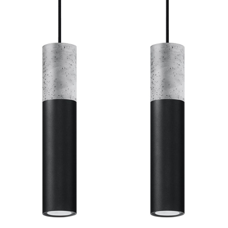 Modern Pendant Lamp: Steel & Concrete Design - High Quality, Stylish - Perfect for Any Interior!