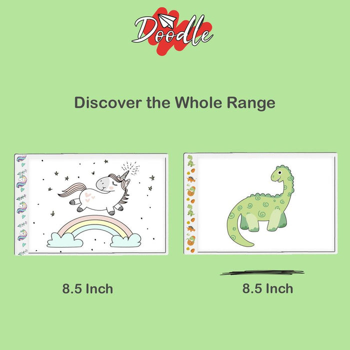 Doodle A4 Tracing Pad w/ USB Cable, Dinosaur- 16 Inch Ultra-Thin LED Lightbox for Artists- Portable & Easy to Use