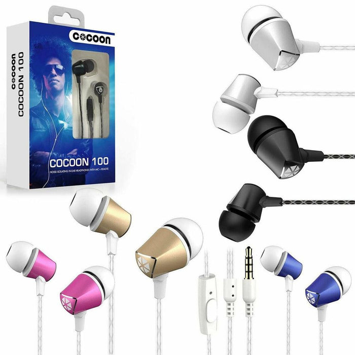 Cocoon 100 Series Noise-Isolating In-Ear Headphones - Cobalt Blue