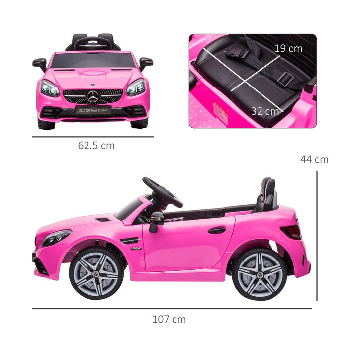 Benz 12V Kids Electric Ride On Car W/ Remote Control Music Pink