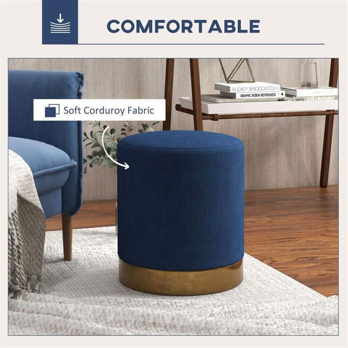 Round Ottoman, Upholstered Foot Stool