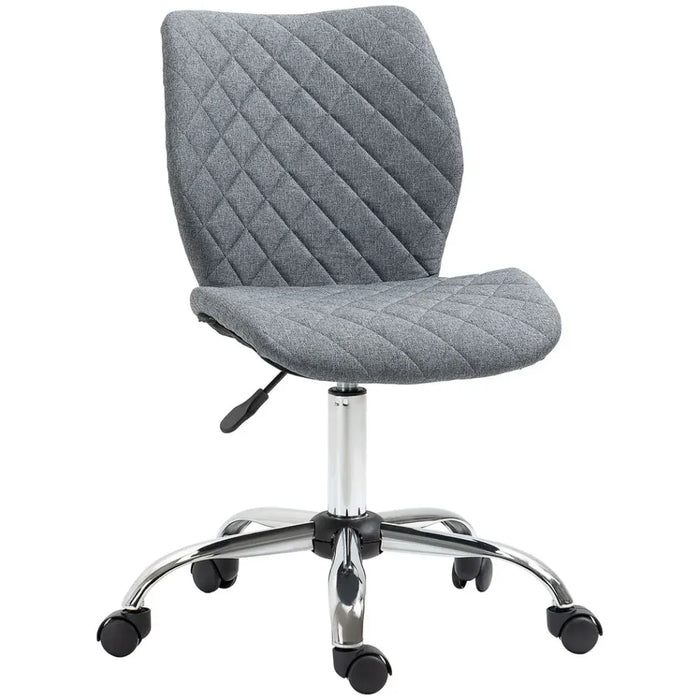 Ergonomic Mid Back Office Chair 360 Swivel Height Adjustable Home Office Grey