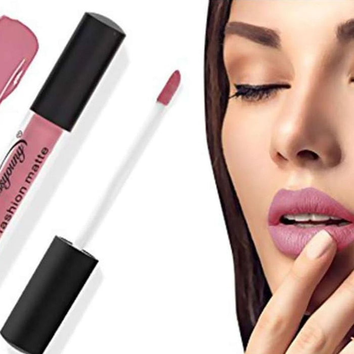 3x Nude Waterproof Matte Lipstick Set - Long-Lasting Beauty Lip Gloss [Impressive Shades]