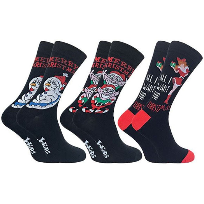 Premium Cotton Mens Festive Christmas Socks