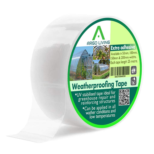 Polytunnel Greenhouse Clear Polythene Repair Tape 5cm, 10cm, 15cm, 20cm x 25m Lenght