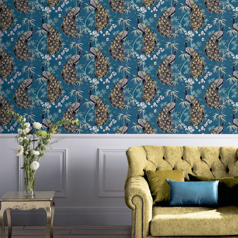 Opulent Peacock Teal & Gold sw12: Luxurious, High-Quality Decor