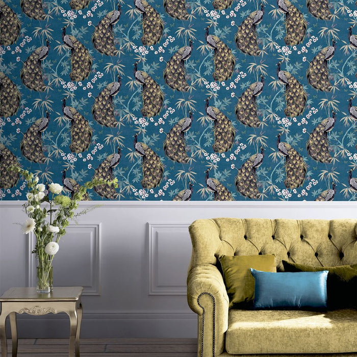 Opulent Peacock Teal & Gold sw12: Luxurious, High-Quality Decor