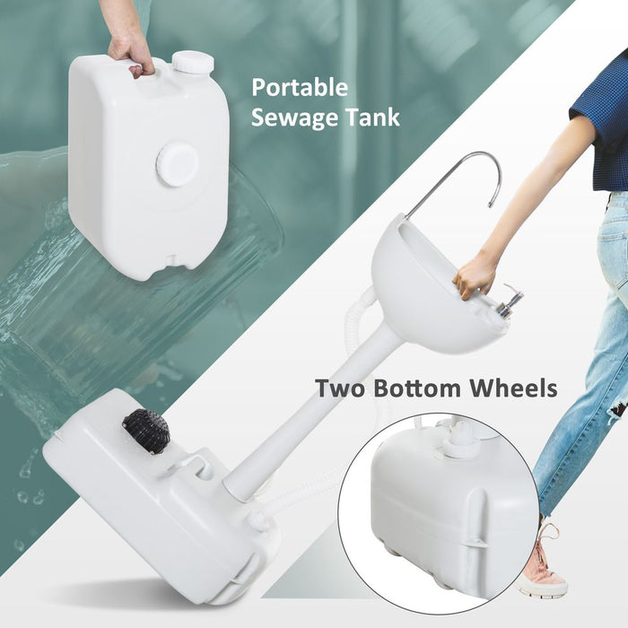 Portable Hand Wash Sink - 24L Water Tank - Outdoor - High Quality - Sturdy & Durable - Easy to Carry - Perfect for Camping