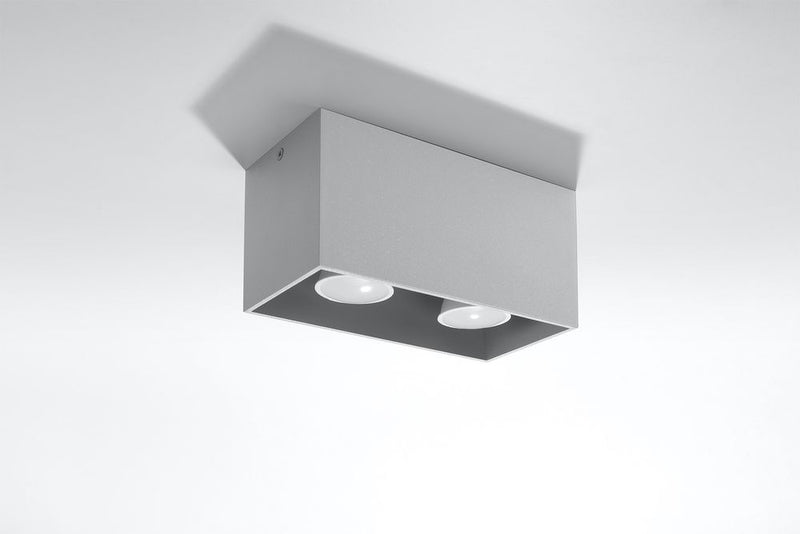 Stylish LED Ceiling Lamp - Modern Loft Design, High-Quality, Grey SQ Shape - Perfect for Any Room - Buy Now!
