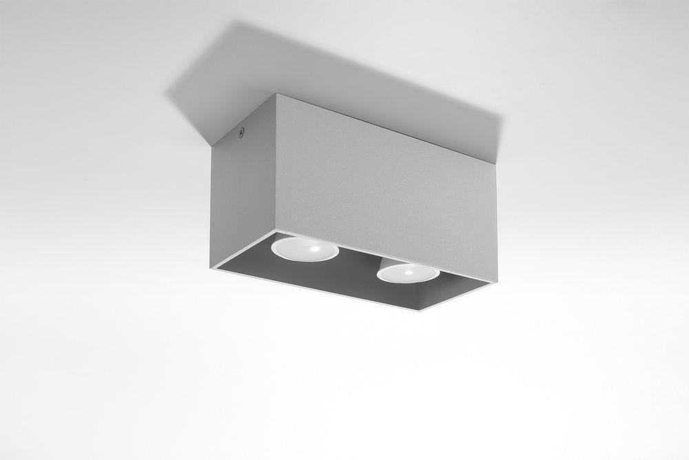 Stylish LED Ceiling Lamp - Modern Loft Design, High-Quality, Grey SQ Shape - Perfect for Any Room - Buy Now!