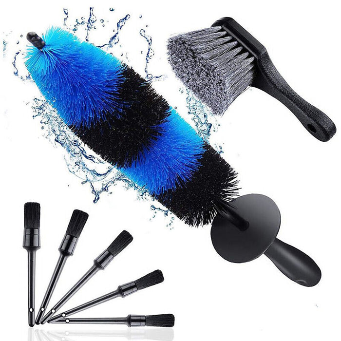 Car Detailing Brush Set for Wheel Cleaning Rotating Wheel Brush Car Cleaner