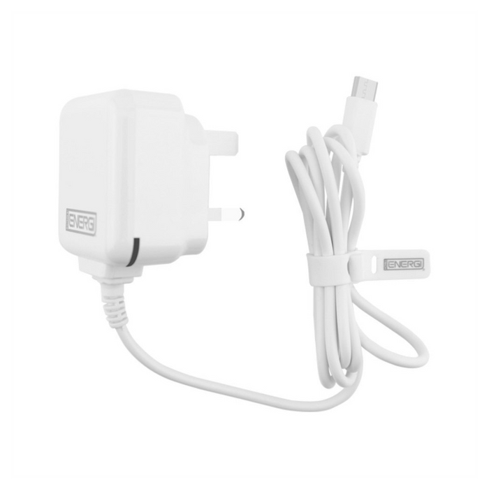 Tech Energi Micro-USB Mains Charger 1Amp - White | Lifetime Warranty