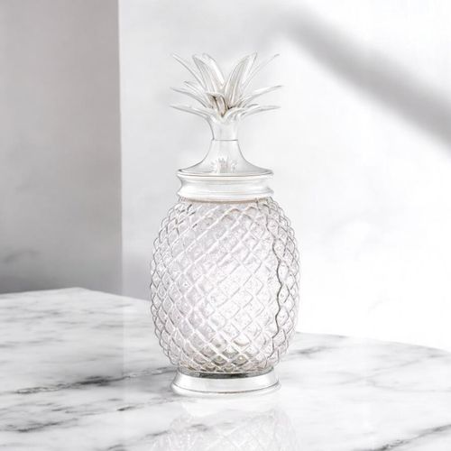 23CM NICKEL PLATED DECORATIVE PINEAPPLE