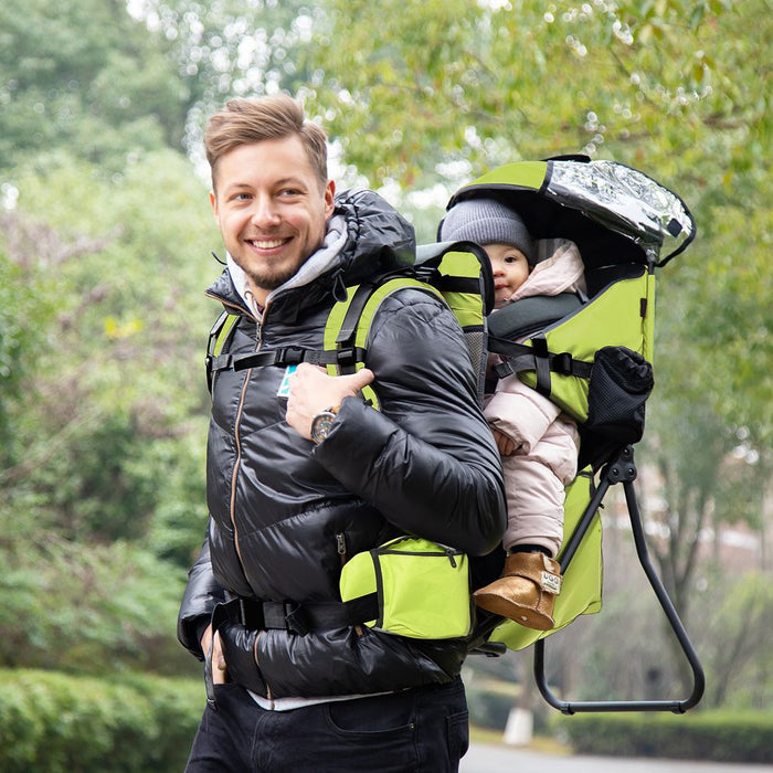 Baby Hiking Backpack Carrier Detachable Rain Cover for Toddlers HOMCOM