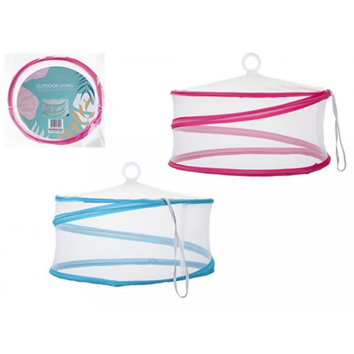 High-Quality 12" Pop Up Mesh Food Cover Pink - AS-22067. Protect your food with style and ease!