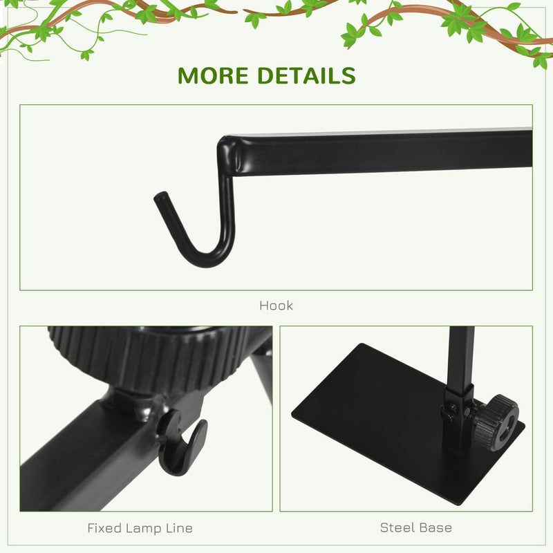 PawHut Reptile Lamp Stand: Adjustable, High Quality, Perfect for all Reptiles