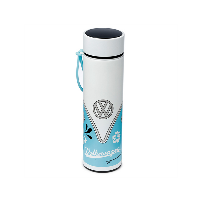 Insulated Stainless Steel Drinks Bottle - VW T1 Camper Bus Surf Adventure - Hot & Cold - Digital Thermometer