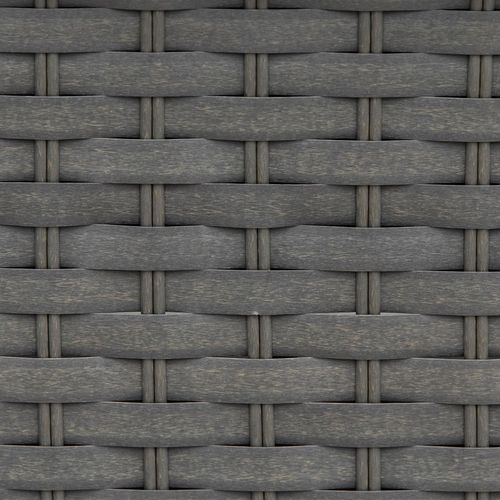 Rattan Set, 6 PC-Grey