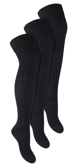 Steven - 3 PACK Ladies Wool Socks - Over Knee