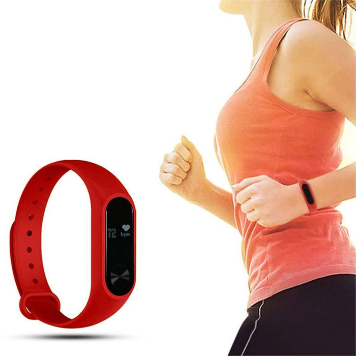 Aquarius AQ112 Fitness Tracker, Heart Rate Monitor, Red