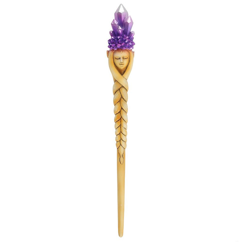 Purple Crystal Goddess Wand