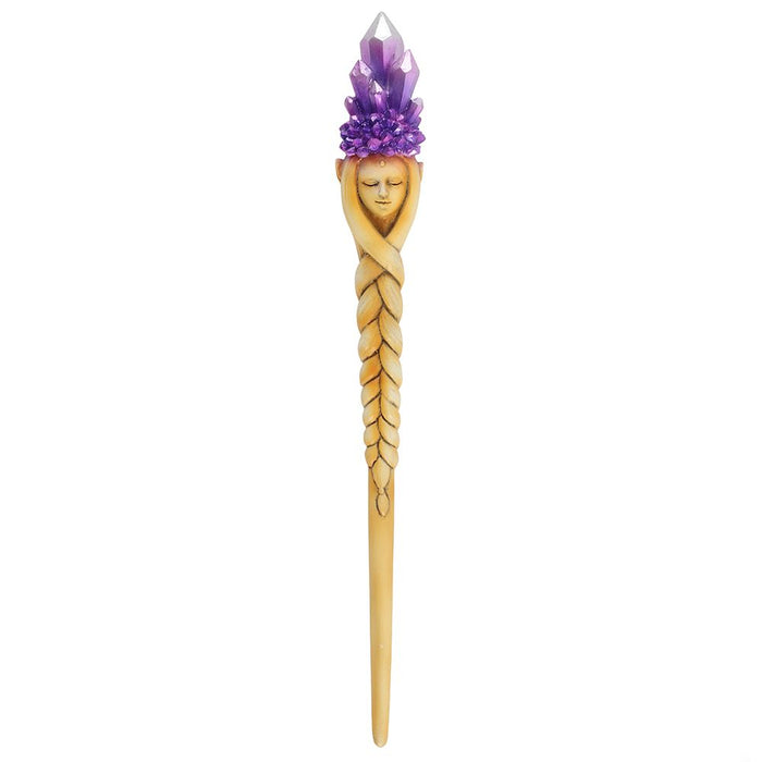 Purple Crystal Goddess Wand