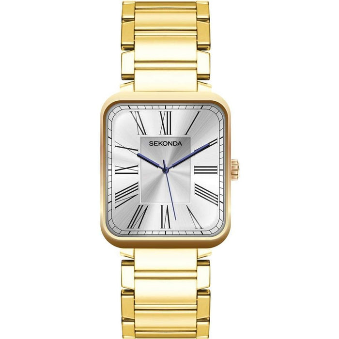 Sekonda Ladies Gold Plated Bracelet Watch - White Dial - SK40140