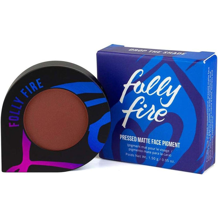 Folly Fire Pressed Matte Pigment: Dark Mauve for Bold, Showstopping Looks