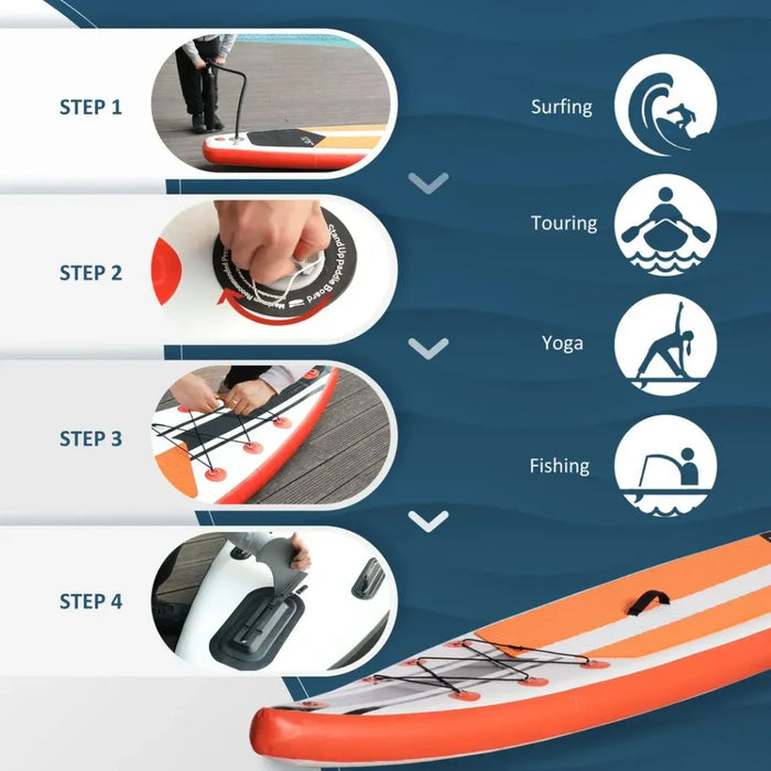 10Ft Inflatable Paddle Board - Adjustable Paddle - Non-Slip Deck - High Quality - Professional Seller