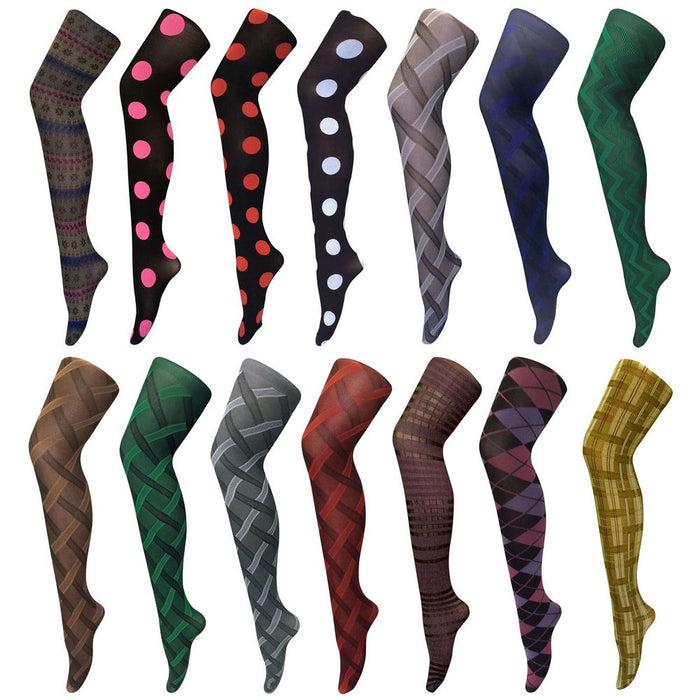 80 Denier Patterned Tights