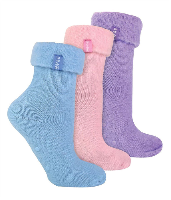 THMO - Ladies 3 Pack Slipper Bed Socks