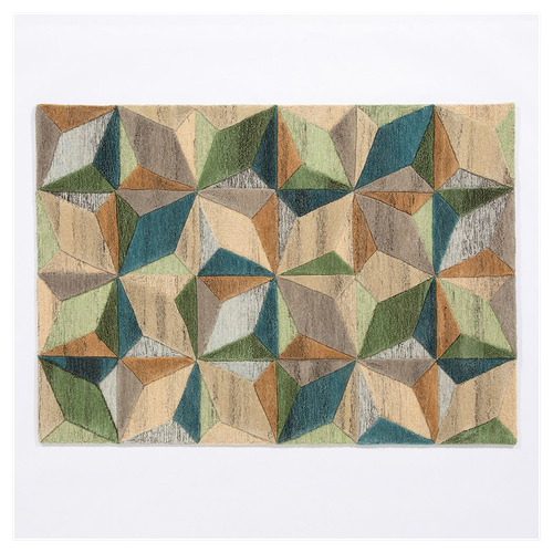 Lilianna Embossed Geo Wool 120x170cm Rug