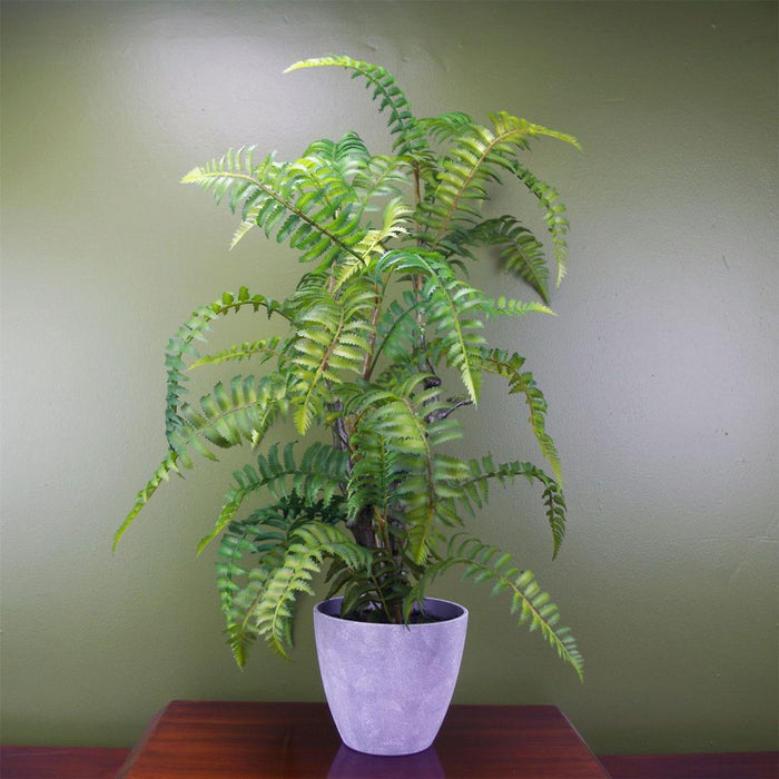 Realistic 70cm Artificial Tree Fern with Decorative Planter