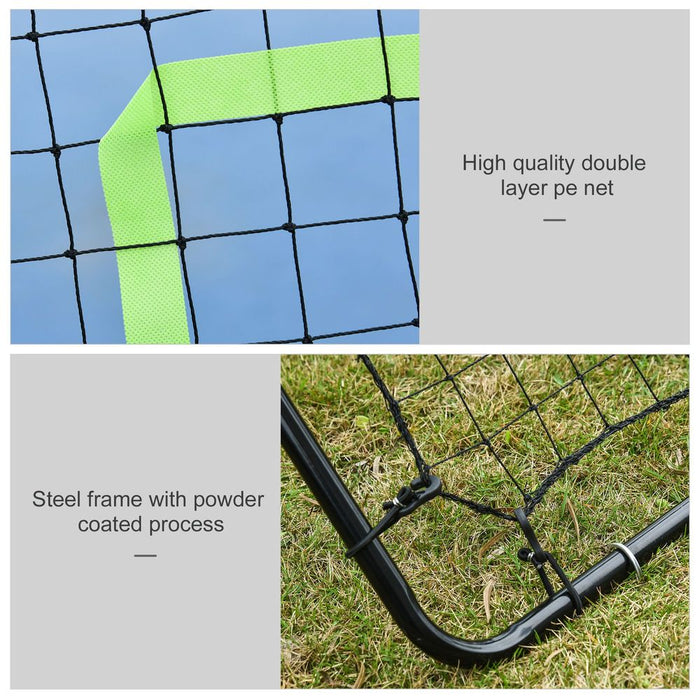 Premium Rebounder Net: Improve Baseball Skills | Kickback Training Equipment by HOMCOM