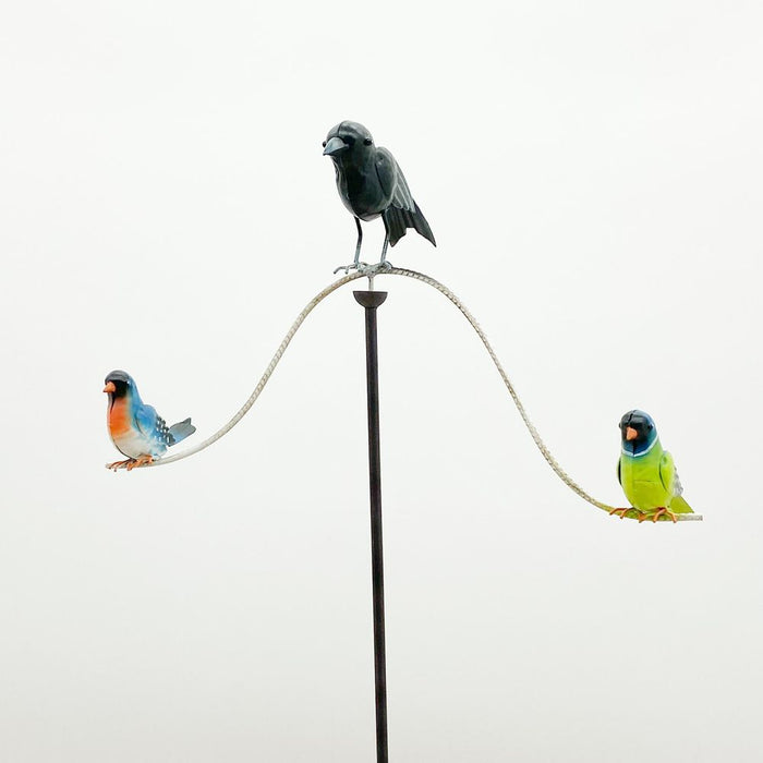 Premium Quality 50 Metal Birds Garden Stake - Add Artistic Charm to Your Outdoor Space!