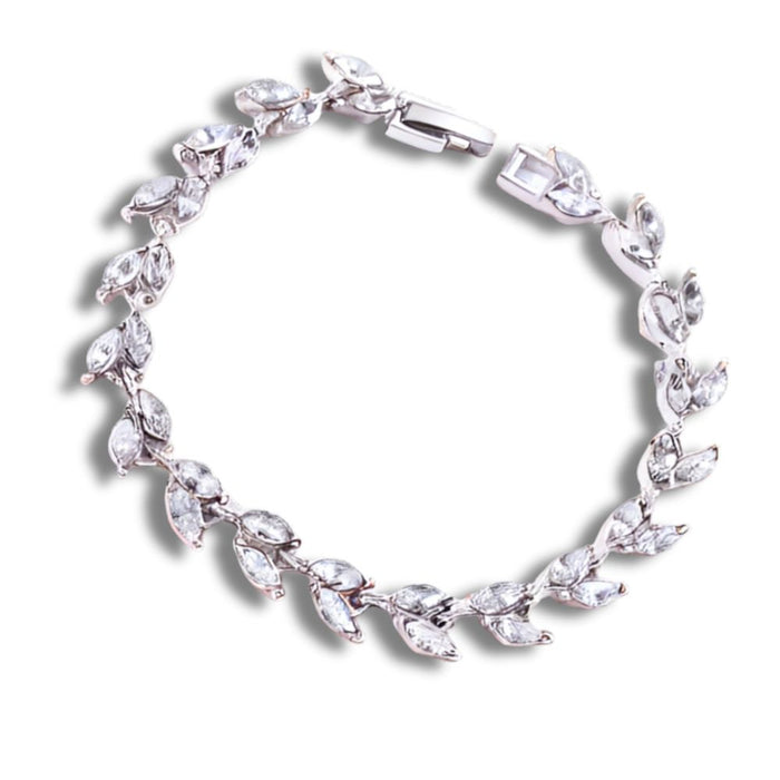 Diamante Leaf Bracelet | Ideal Birthday or Christmas Gift