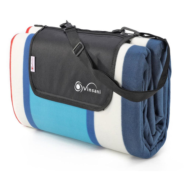 Vinsani 260 x 220cm Picnic Rug - Durable, Portable, Waterproof - Perfect for Camping, Beach, and Park Trips