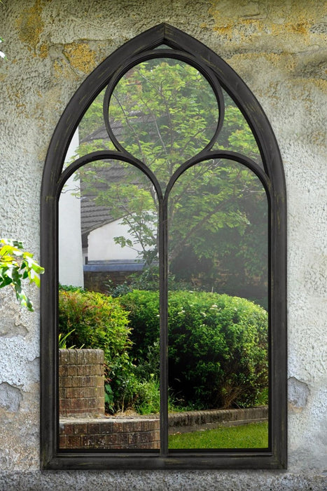 Somerley Chapel Arch Garden Mirror - High-Quality, Attention-Grabbing Outdoor Décor Solution with Reflective Excellence!