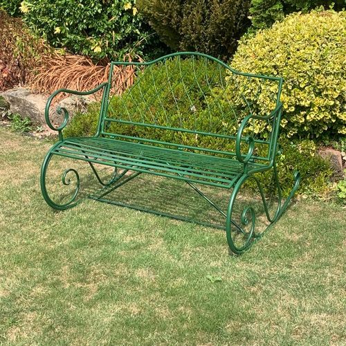 115CM GREEN 2 SEATER BENCH