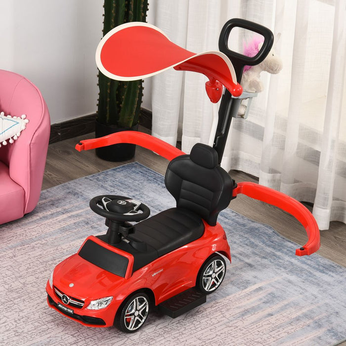 3 in 1 Ride on Push Car for Toddlers Stroller Sliding Car Toy 1-3 Years HOMCOM