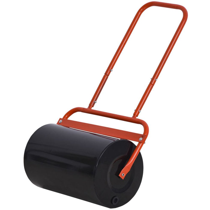 Combination Push/Tow Lawn Roller Filled with 38L Sand or Water | High-Quality Steel | Garden Outsunny