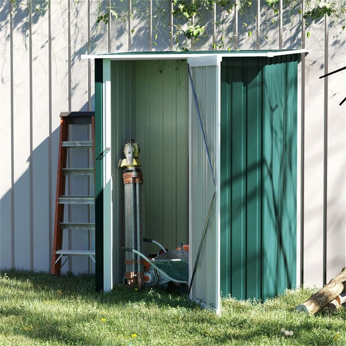 Metal Outdoor Storage Shed, Garden Tool House Cabinet