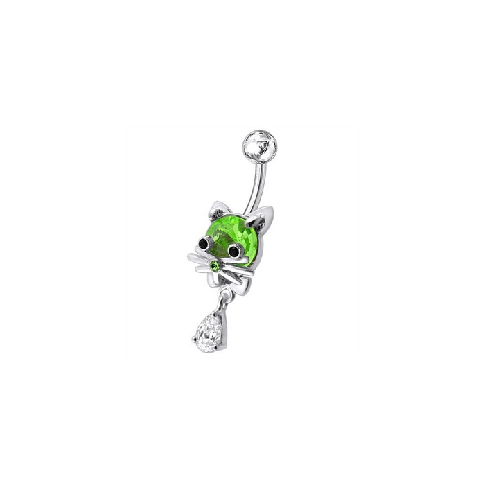 Jeweled Cat Dangling Navel Banana